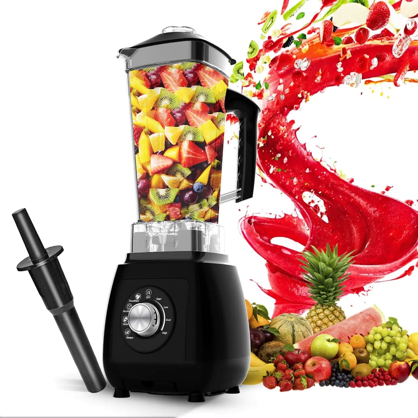 5Core Juicer Blender Machines 2000W Countertop Kitchen Smoothie Maker w 68oz Jar