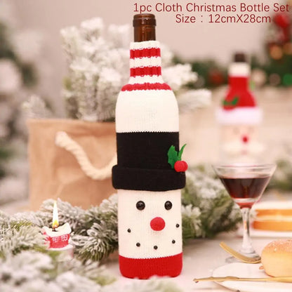 Santa Claus Wine Bottle Cover