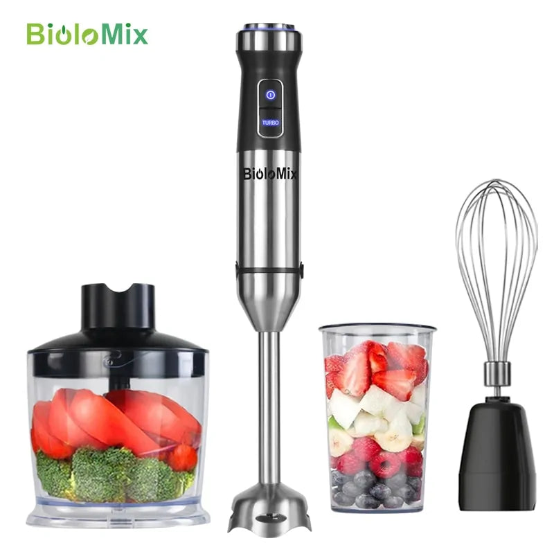 Stainless Steel Immersion Blender Set