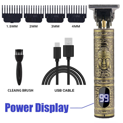 Vintage T9 Hair Clipper Beard Shaving Body Hair Trimmer Clippers Electric Men Haircut Machine 0mm Barber Shaver