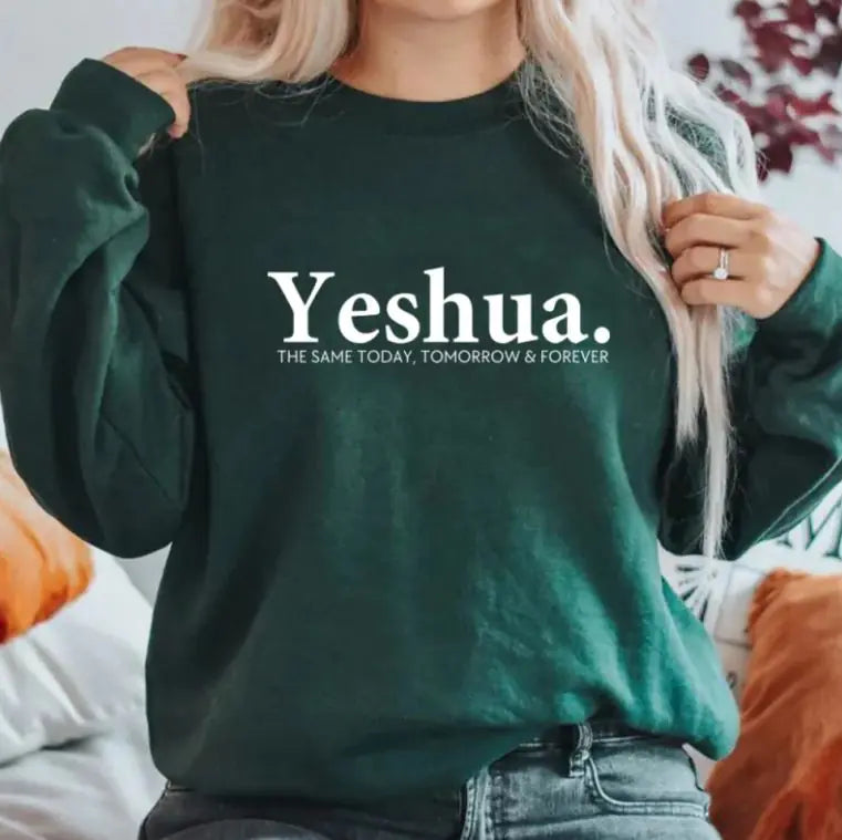 Vintage Yeshua Christian Sweatshirt Christian Apparel Faith