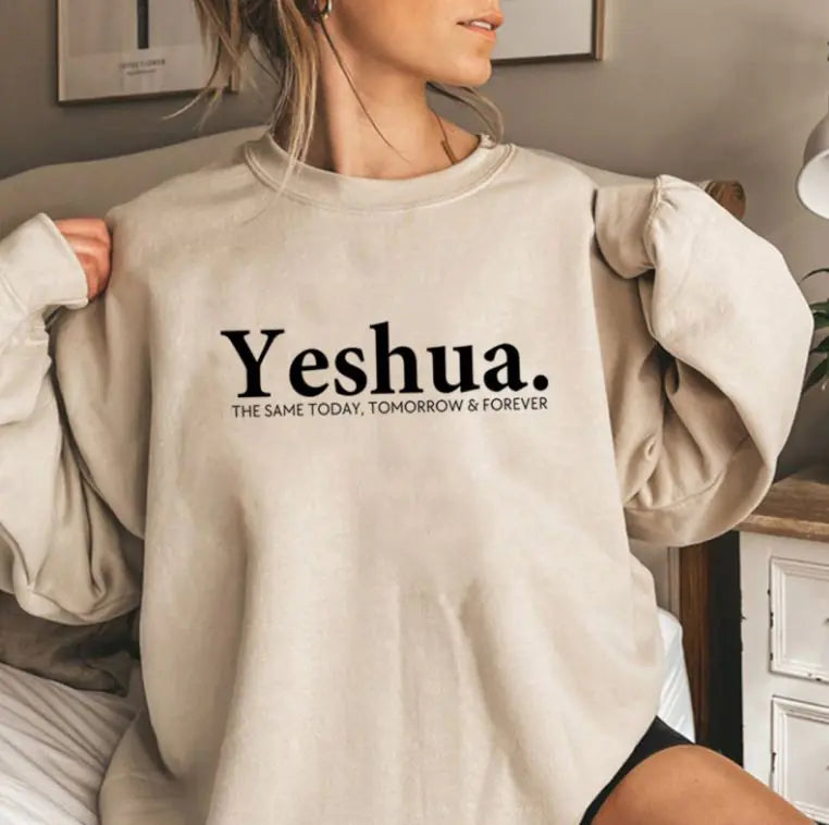 Vintage Yeshua Christian Sweatshirt Christian Apparel Faith