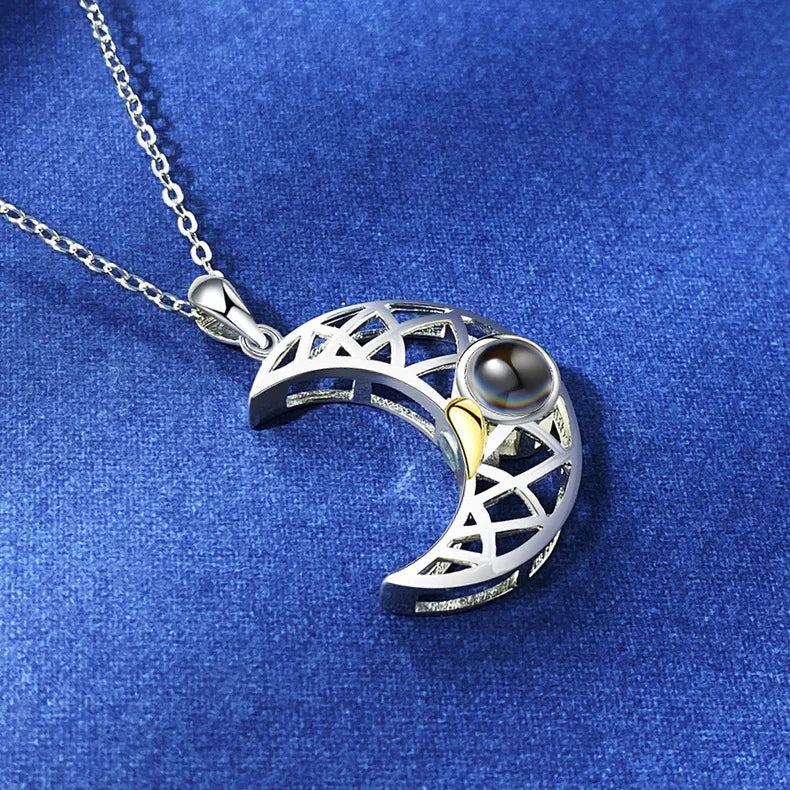 Moon Soulmates Projection Necklace