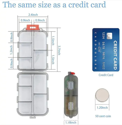 10-Slot Pill Box Organizer