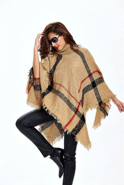 Warm Sweater Knitted Poncho