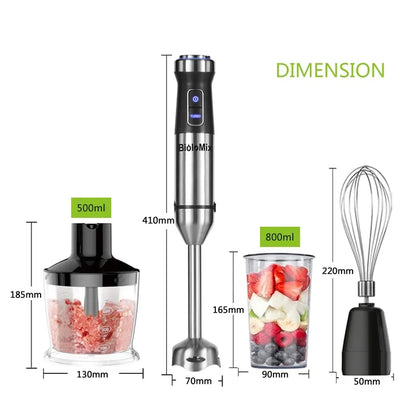 Stainless Steel Immersion Blender Set