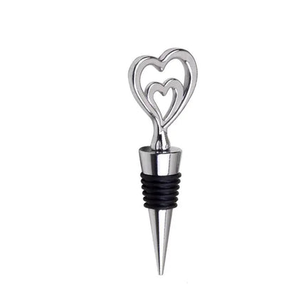 Zinc Alloy Wine Stopper Crystal Wine Champagne Bottle Stopper Vacuum Sealed Wedding Heart Gift  Wine Pourer Stopper Dropshipping