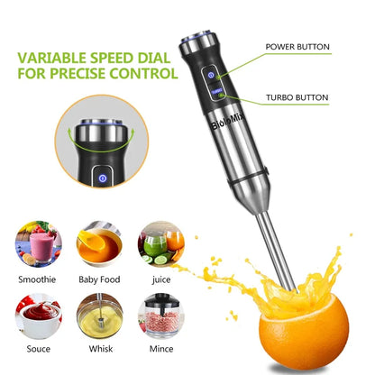 Stainless Steel Immersion Blender Set