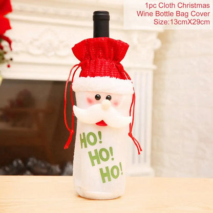 Santa Claus Wine Bottle Cover