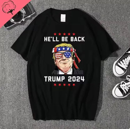 Trump - 'He Was Right' Patriotic Graphic T-Shirt