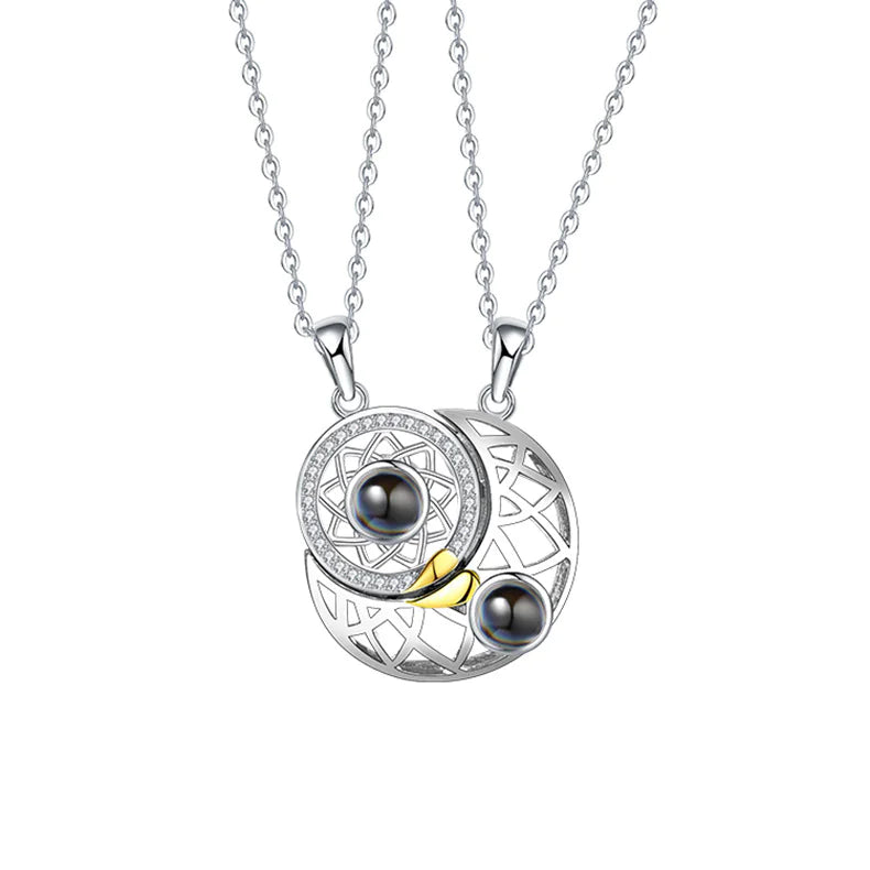 Moon Soulmates Projection Necklace