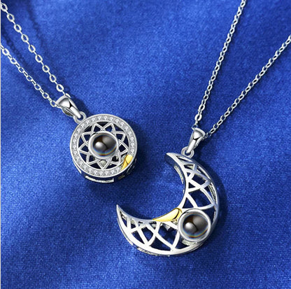 Moon Soulmates Projection Necklace