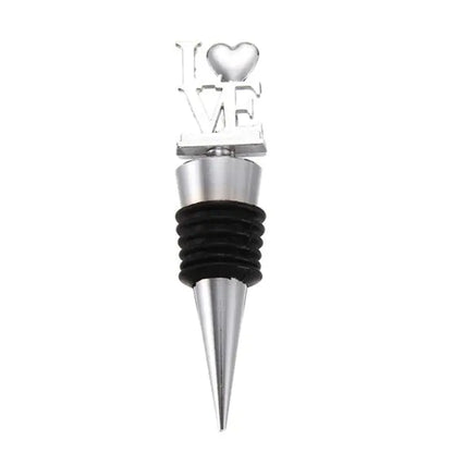 Zinc Alloy Wine Stopper Crystal Wine Champagne Bottle Stopper Vacuum Sealed Wedding Heart Gift  Wine Pourer Stopper Dropshipping