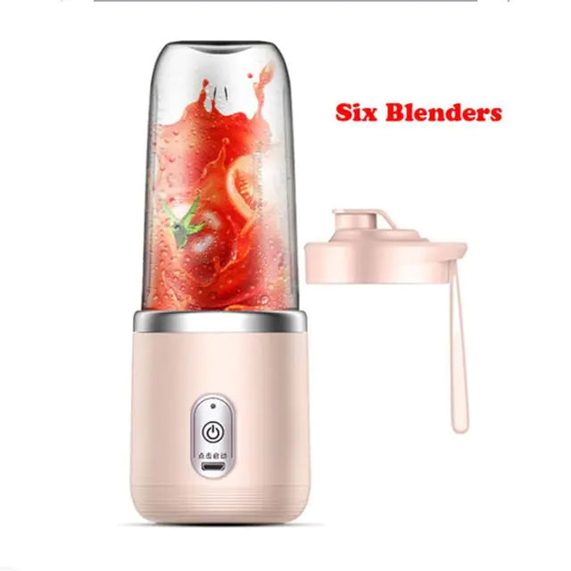 Portable Electric Juicer 400ml Lemon Orange Fruit Squeezer Multifunction Mixer Fruit Smoothie Blender Household Appliances