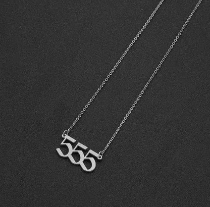 Lucky Numbers Angel Necklace