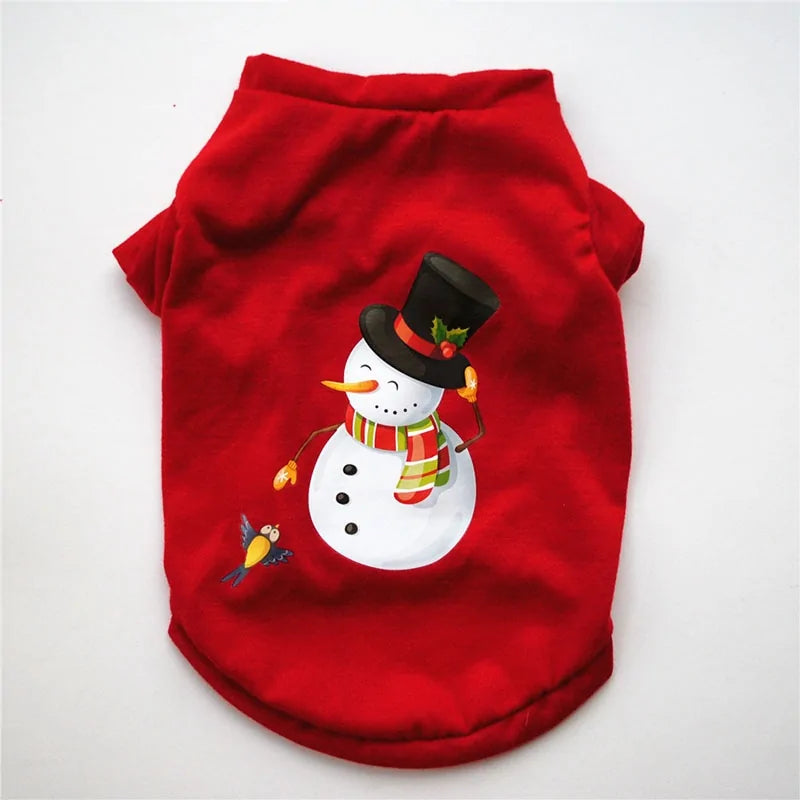 Cotton Christmas Pet Clothes