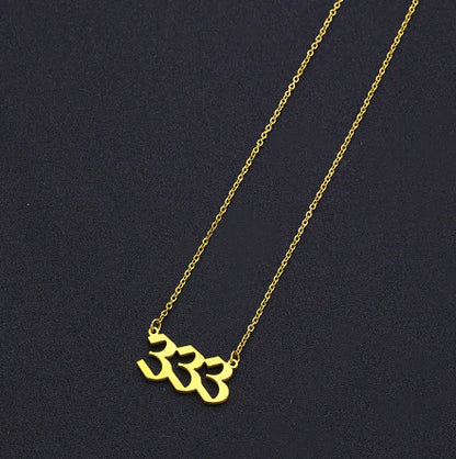 Lucky Numbers Angel Necklace