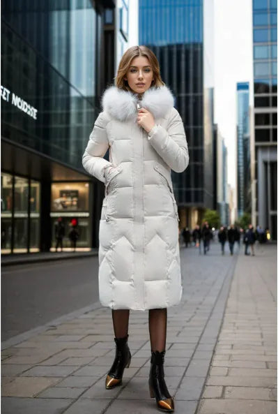 Women's Slim Fit Long Padded Jacket