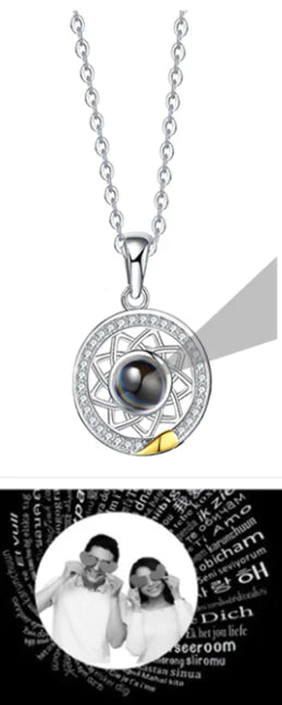 Moon Soulmates Projection Necklace