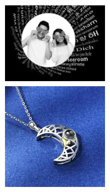 Moon Soulmates Projection Necklace